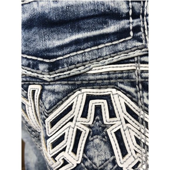 AMERICAN FIGHTER Men Denim Jeans LEGEND REVEL BRON - Picture 8 of 12